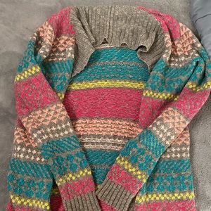 Cozy and colorful knit cardigan
